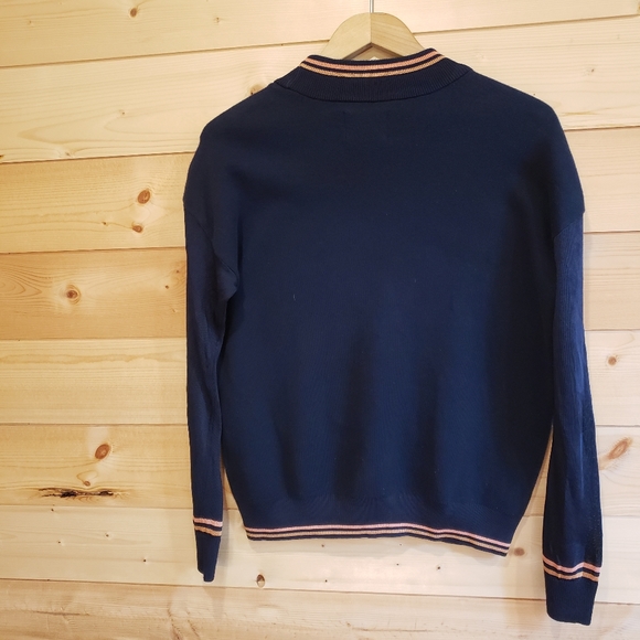 Navy Crew Neck Sweater - Picture 6 of 8